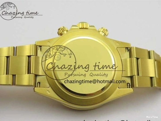 MiroTime 0210 Daytona 116508 YG Noob 1:1 Best Edition 904L YG Case and Bracelet YG Crystal Dial SA MultiPurpose 2628